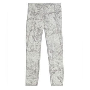 Lululemon Time To Sweat Crop 23" Legging Grey White- Size 6 NWOT